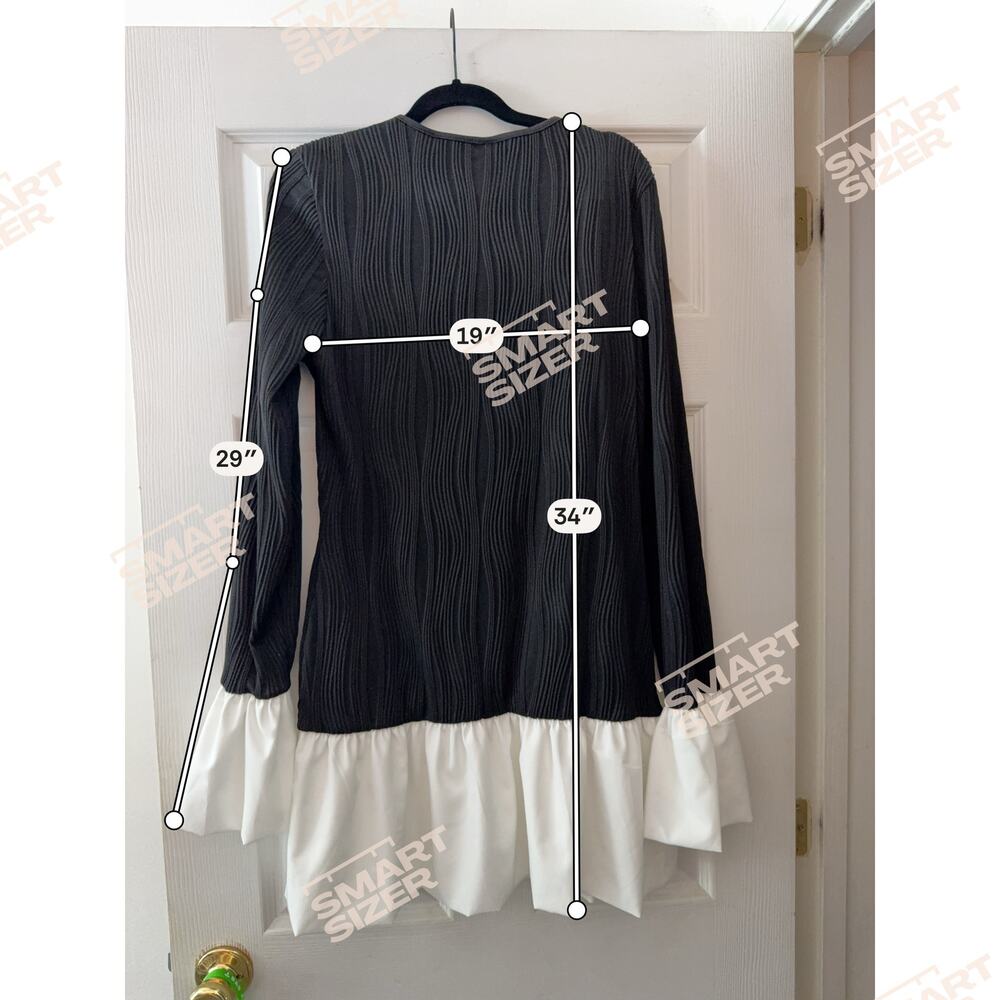 Cute Black and White Shein Dress Size XLarge - Picture 3 of 6